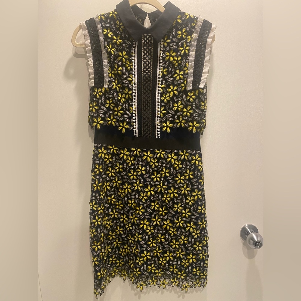 Self-Portrait lace floral dress NWT